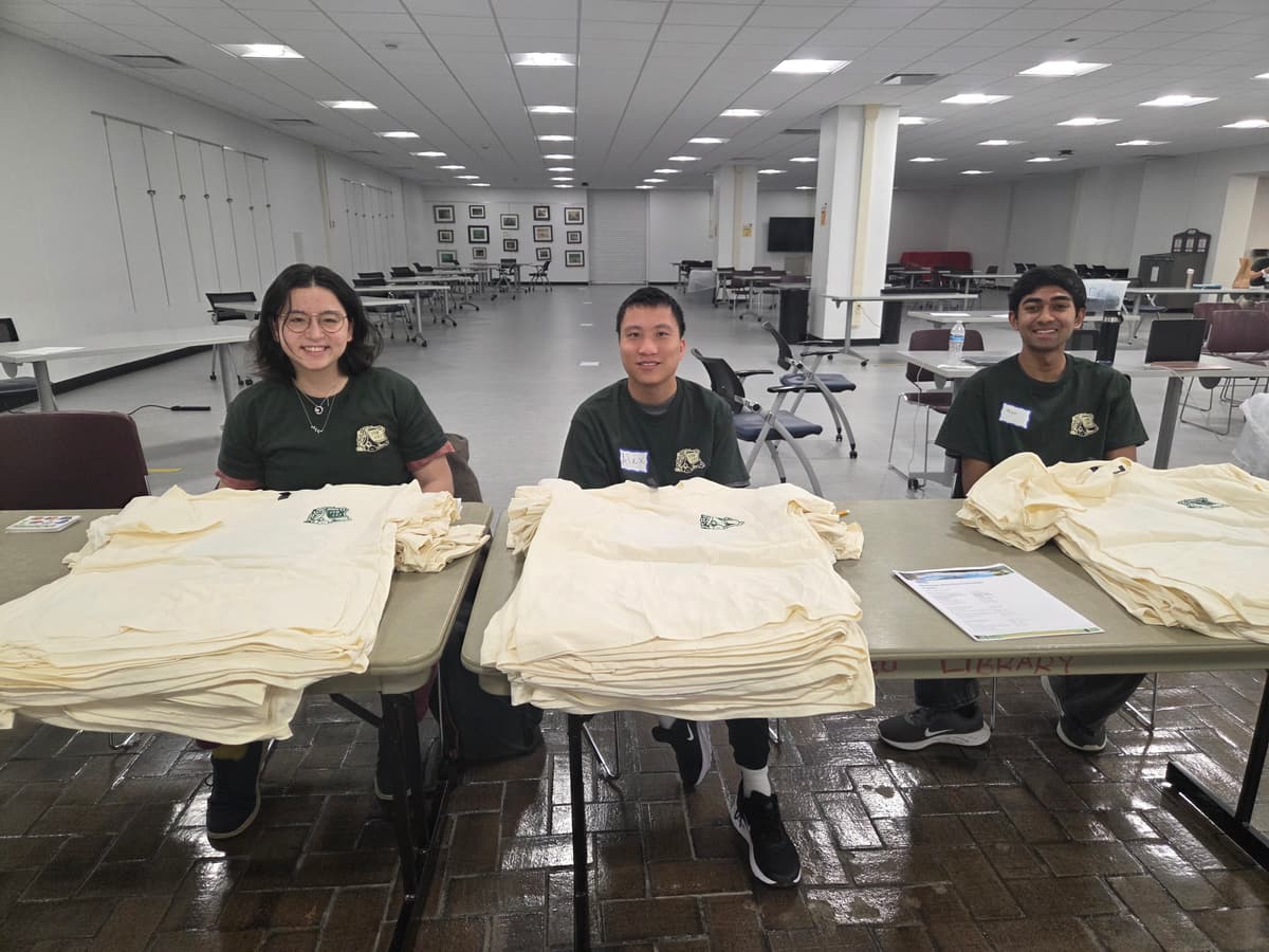 SBUHacks merch table